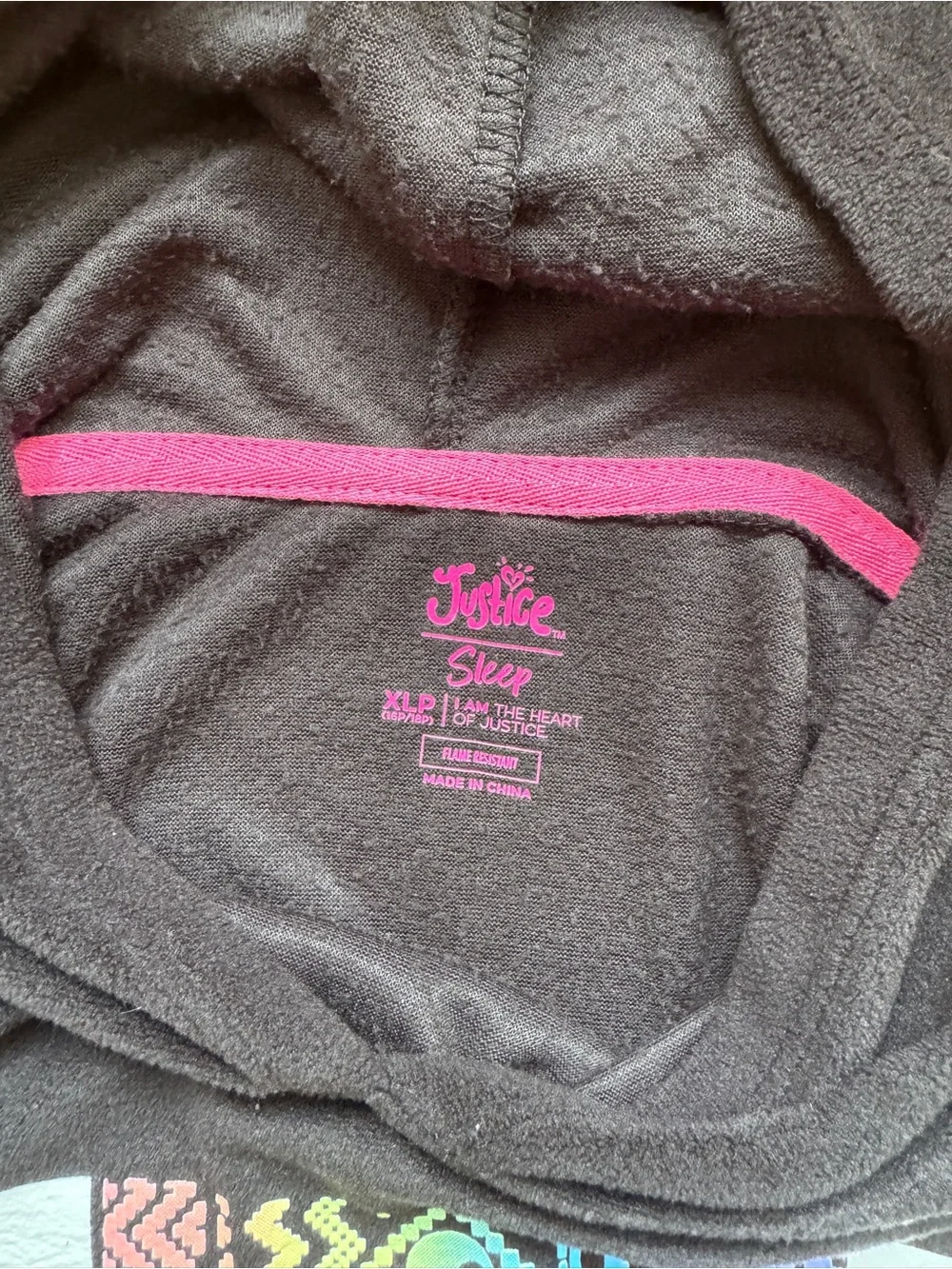 Girls 2-Piece Justice Fleece Hoodie and Jogger Pajama Set